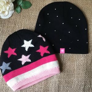 Black and Pink Beanies